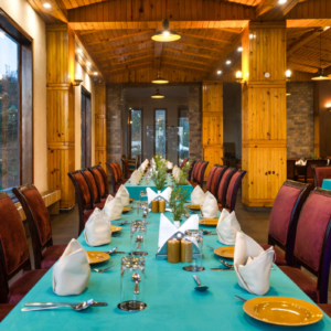 Luxury dinning hall in Mukteshwar